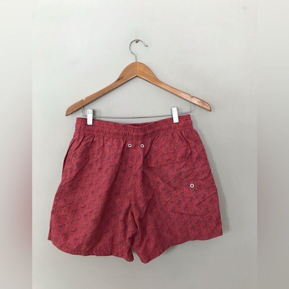 Rod & Gunn | men’s red flamingo swim trunks | size medium - Picture 5 of 8